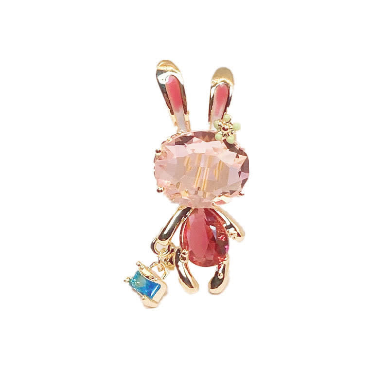 Frauen's Pink Bunny Kleine Hase Brosche