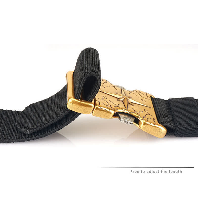 Herren Taktischer Schnellverschluss Elastischer Canvas Gürtel