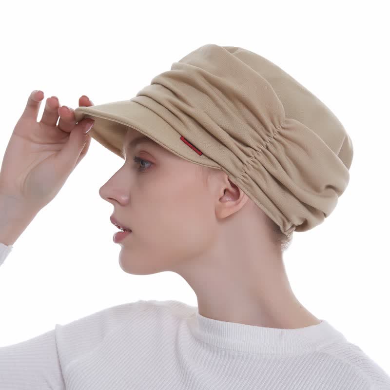 Damen-Weichrandhut mit Falten Baseballmütze
