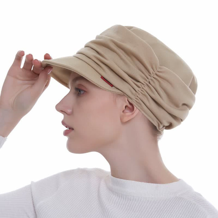 Damen-Weichrandhut mit Falten Baseballmütze