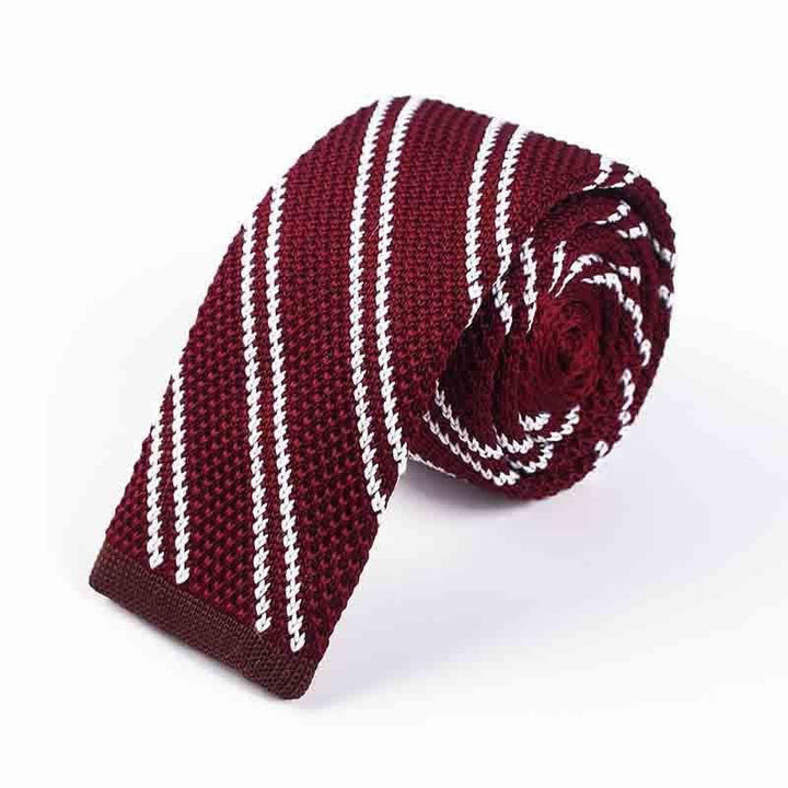 Herren diagonal gestreifte gestrickte Krawatte