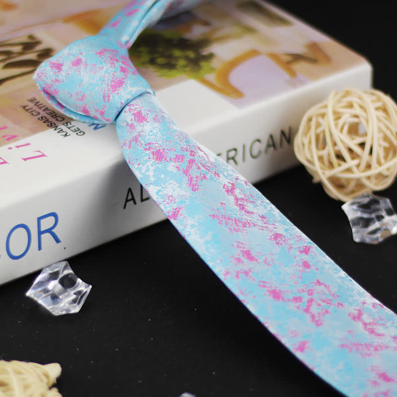 Herrenkrawatte mit frischem Splash-Graffiti