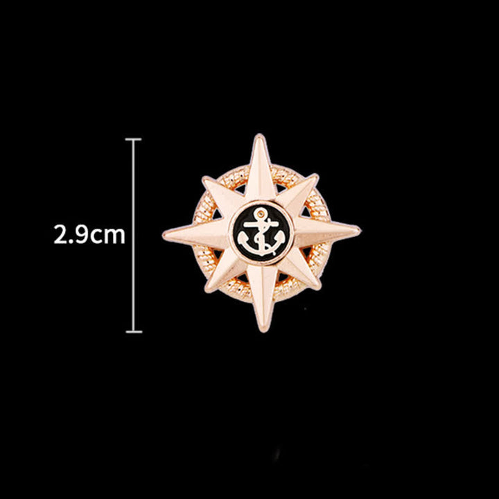 Männer Sternenschiff Ankerbrosche