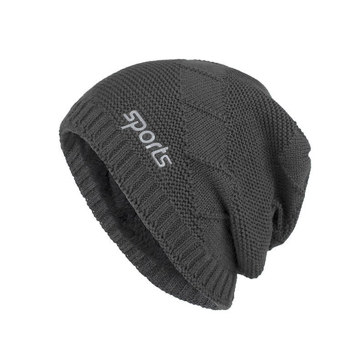 Lässige Wintermütze in Unifarbenem Strick