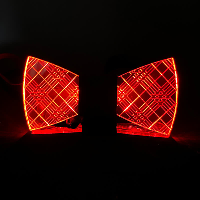 7 Farben kariert Gentleman Leuchtend Acryl Fliege