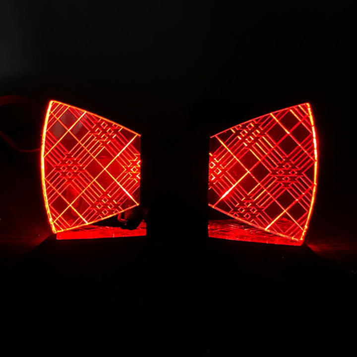 7 Farben kariert Gentleman Leuchtend Acryl Fliege