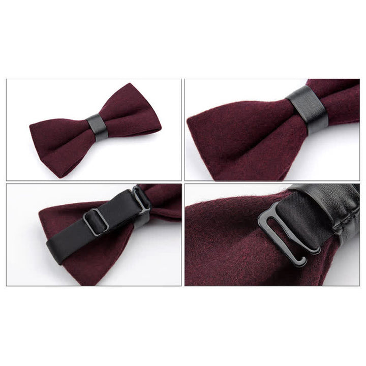 Vintage Woll-Fliege in Einfarbig für Herren