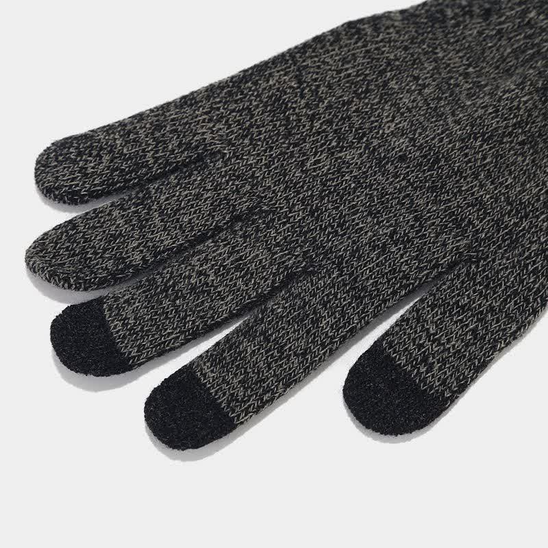 3-teiliges Unisex-Set mit wärmerer Beanie-Mütze, Schal und Handschuhen