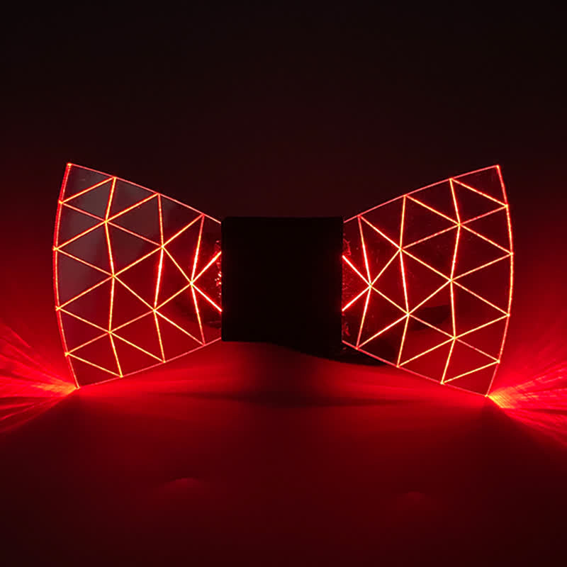 7 Farben Neon LED Diamantmuster Acryl Fliege