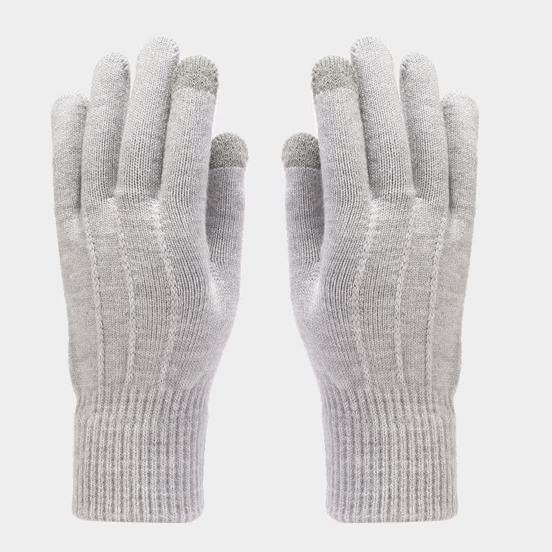 3er-Set Unisex Klassischer Vielseitiger Hut Schal Handschuh Set