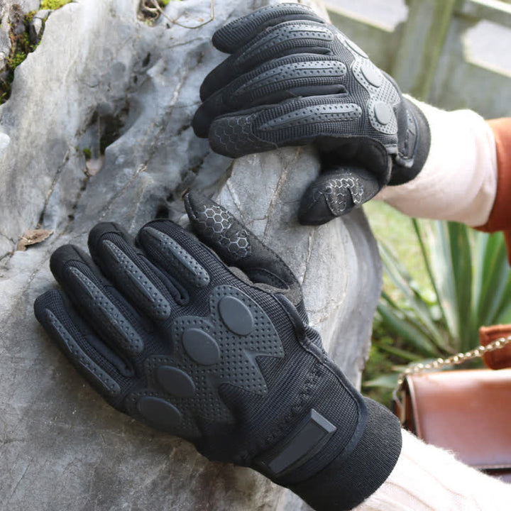 Outdoor-Bergsteigen Vollfinger Schwarze Taktische Handschuhe