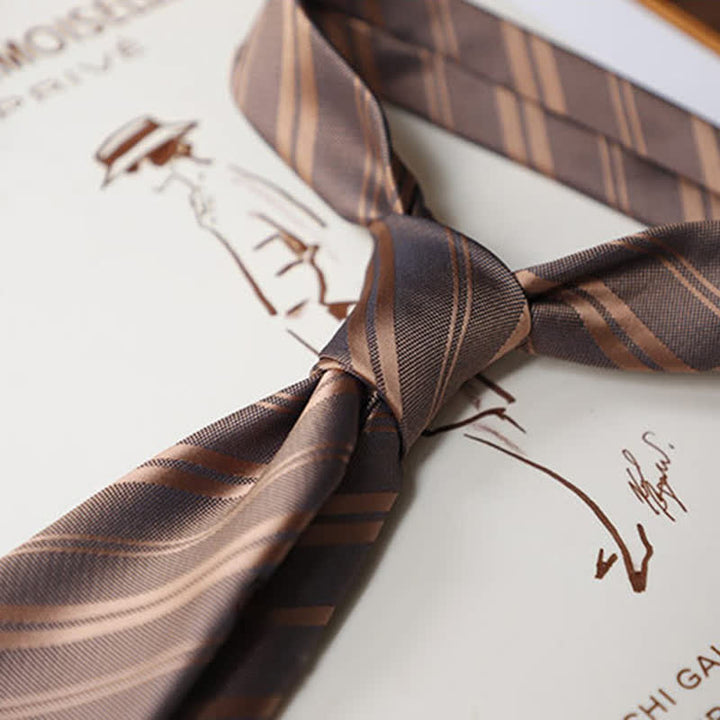 Klassische tägliche Bürokrawatte für Männer mit Streifen