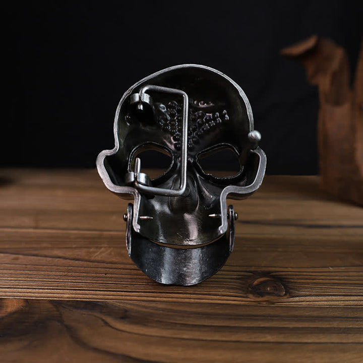 DIY Totenkopfschnalle Ledergürtel für Männer