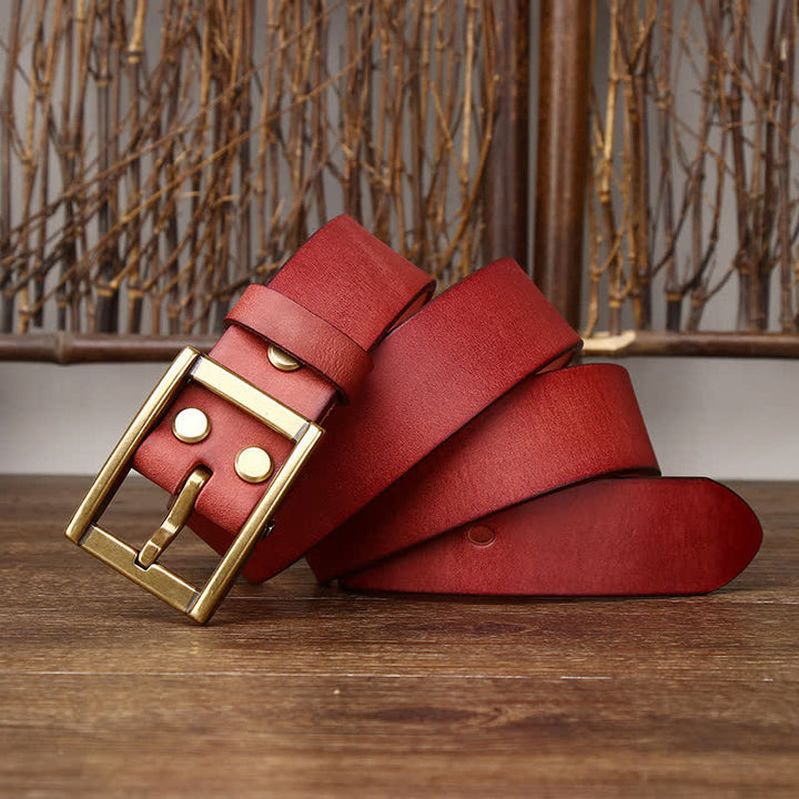 Tough Guy Ledergürtel für Herren mit Nietendetail