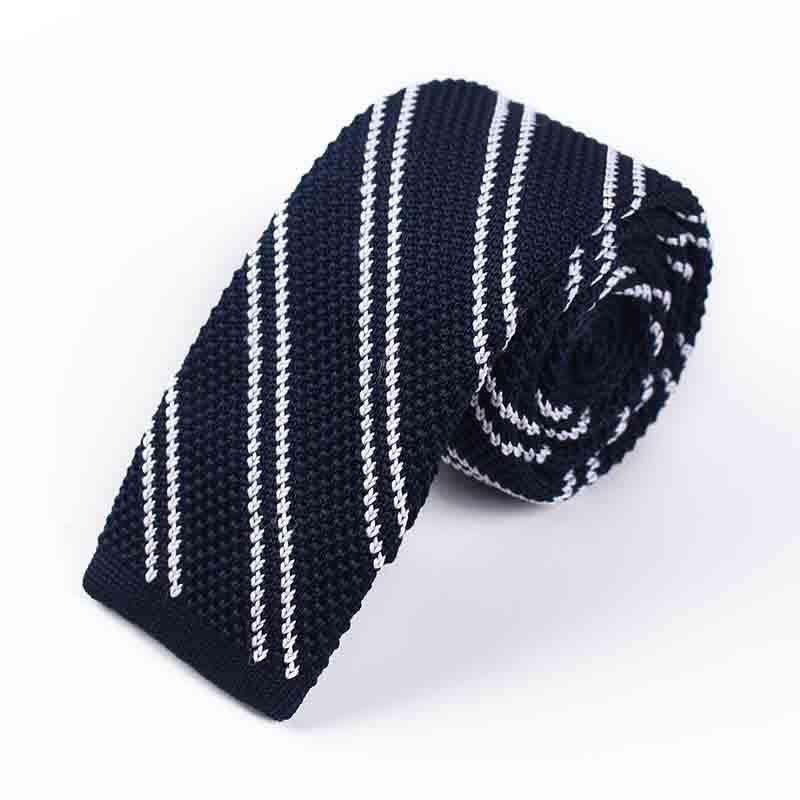 Herren diagonal gestreifte gestrickte Krawatte