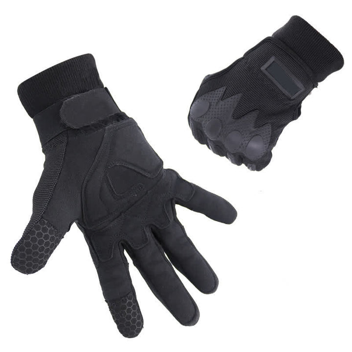 Outdoor-Bergsteigen Vollfinger Schwarze Taktische Handschuhe