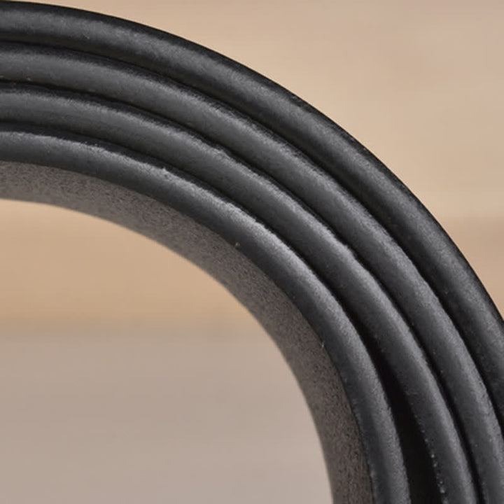 Herren-Ledergürtel mit geprägter Adlerschnalle