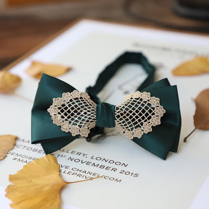 Elegante Blumen-Spitzen-Fliege für Herren