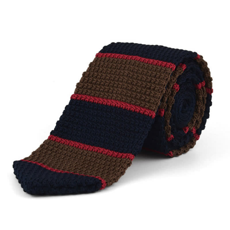 Männer gestrickte Krawatte mit horizontalen Streifen