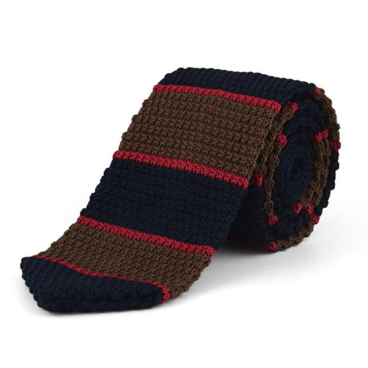Männer gestrickte Krawatte mit horizontalen Streifen