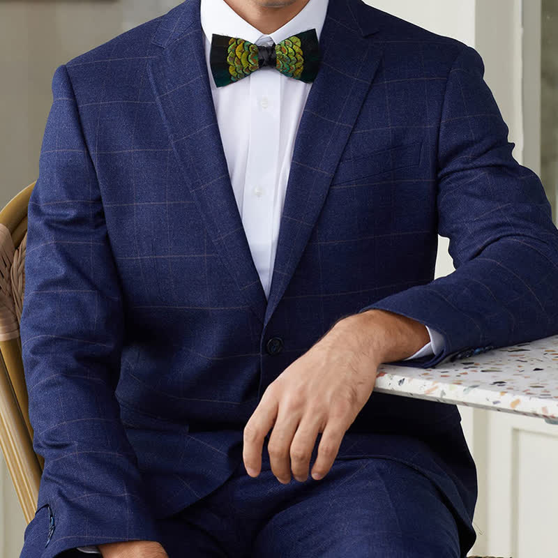 Gelbgrün & Schwarzer Waldgänse-Feder-Fliege