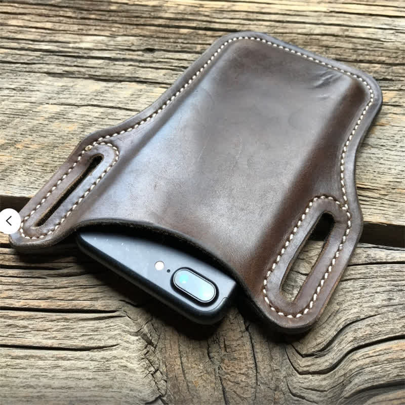 Handyholster Leder-Schlaufentasche Gürteltasche