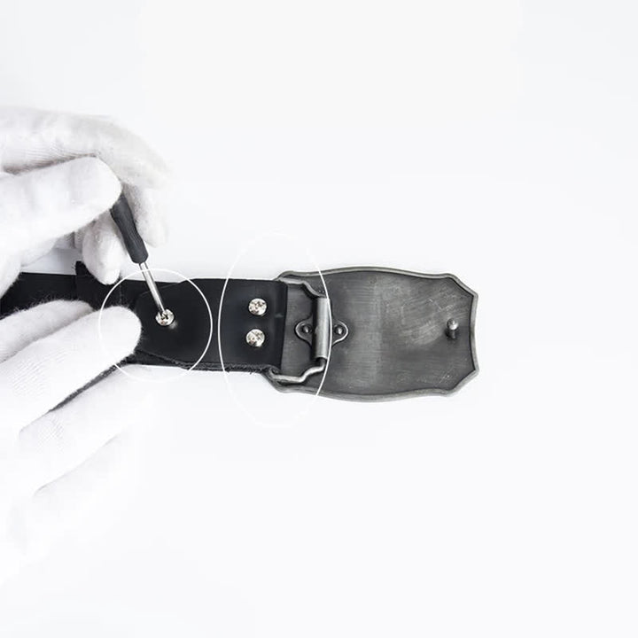 Herren Steed Kreuz Knien Gebet Ledergürtel