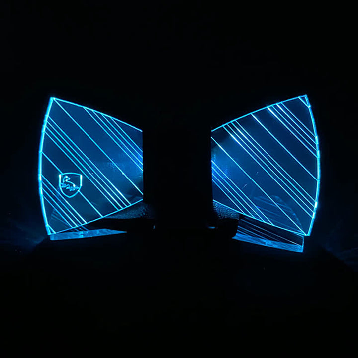 7 Farben Festival Leuchtendes Preppy Acryl Fliege