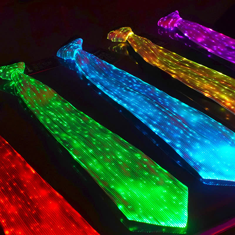 Futuristische leuchtende Faseroptik leuchtende Krawatte