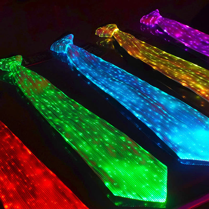 Futuristische leuchtende Faseroptik leuchtende Krawatte