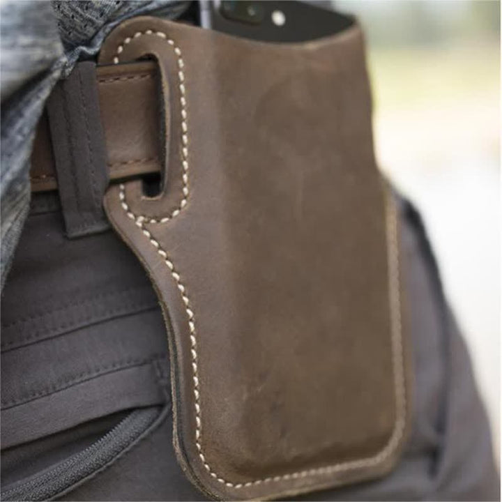 Handyholster Leder-Schlaufentasche Gürteltasche