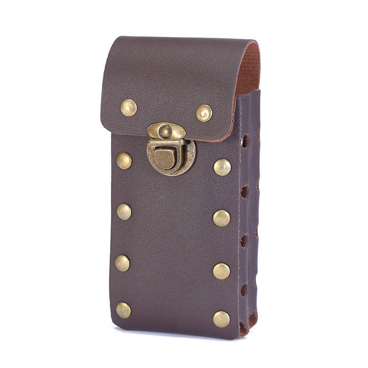 Vertikales Doppelschicht-Handytasche Gürteltasche