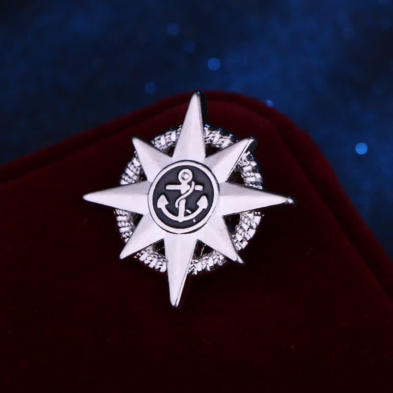 Männer Sternenschiff Ankerbrosche