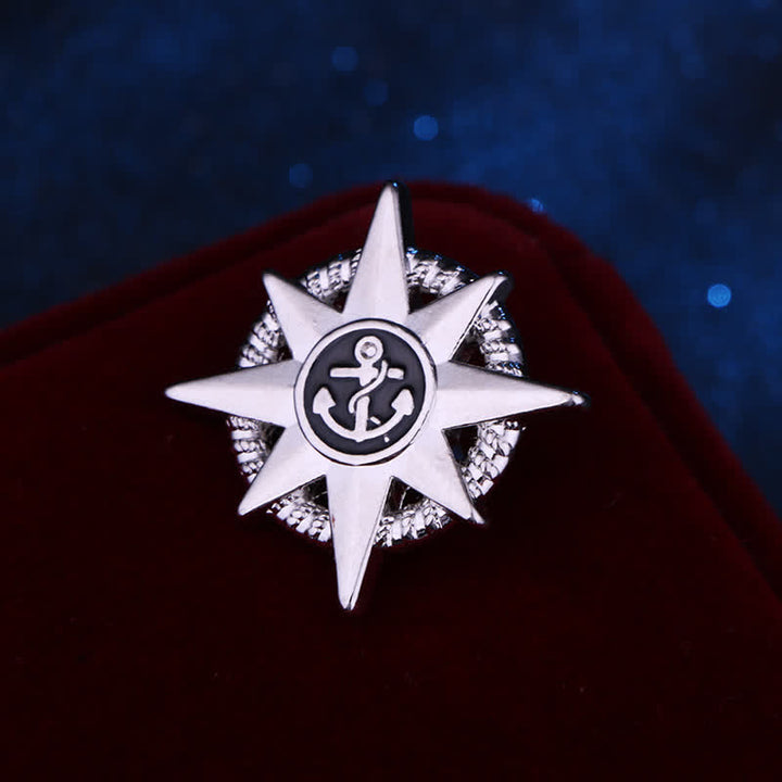 Männer Sternenschiff Ankerbrosche