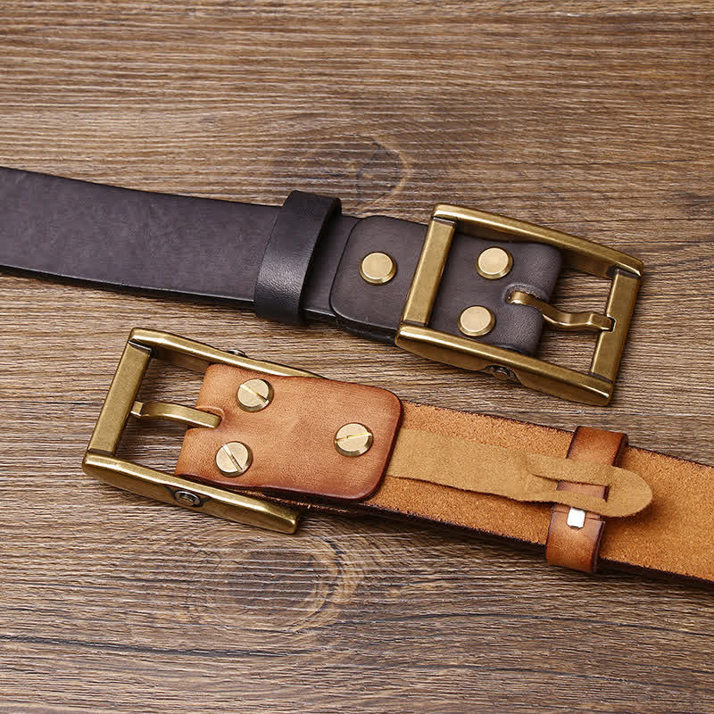 Tough Guy Ledergürtel für Herren mit Nietendetail