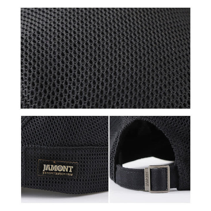 Stilvolle, atmungsaktive Sport-Barettkappe mit Netz