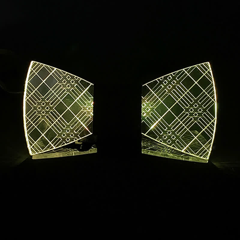 7 Farben kariert Gentleman Leuchtend Acryl Fliege