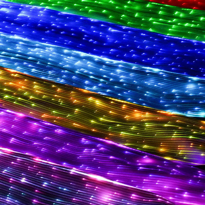 Futuristische leuchtende Faseroptik leuchtende Krawatte