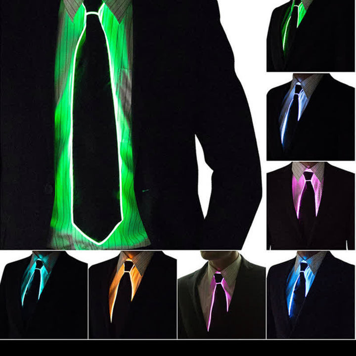 Lustige Neon-LED-Bunte Leuchtende Krawatte