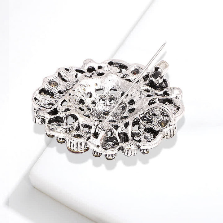 Barocke Hofbrosche für Frauen mit hohlen Blumen