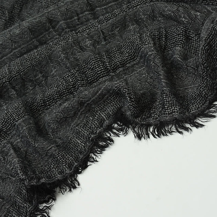 Vielseitiger Herrenrauten-Karierter Schal mit Rohkanten