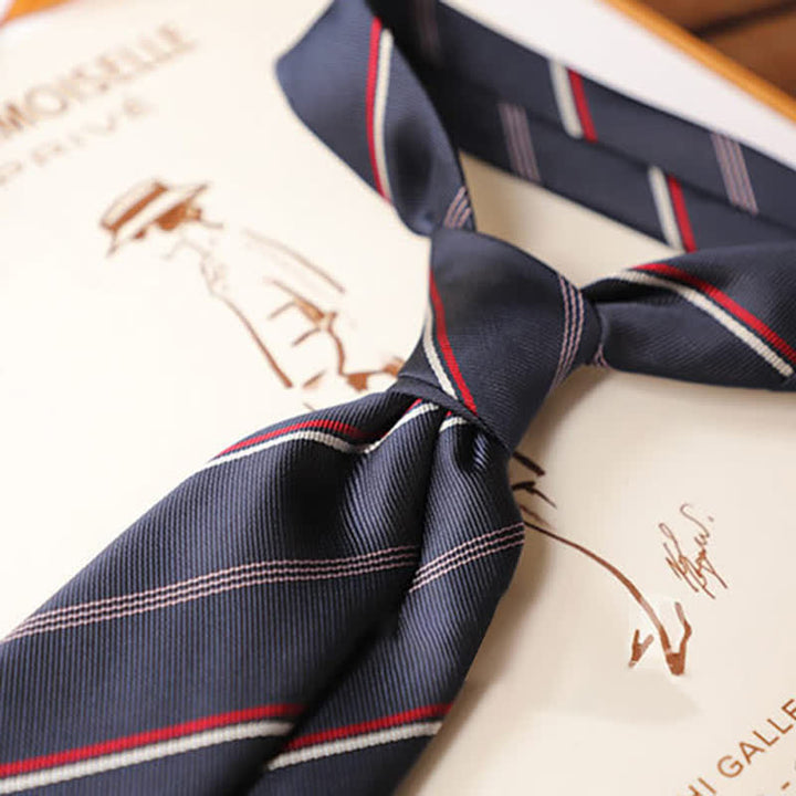 Klassische tägliche Bürokrawatte für Männer mit Streifen