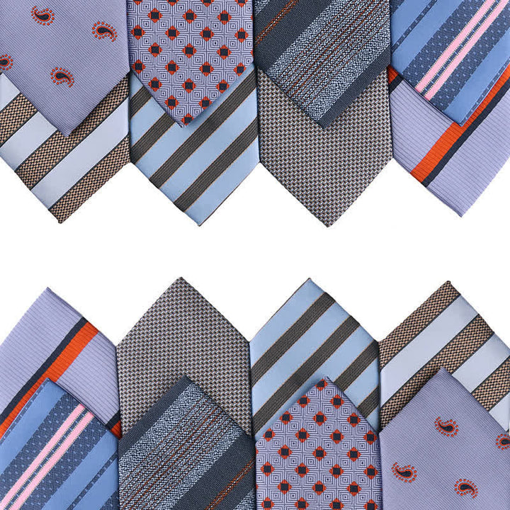 Paisley Gestreifte Krawatte der Blauen Serie für Herren