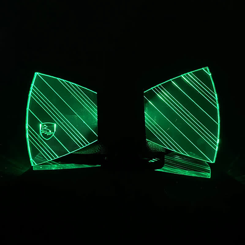 7 Farben Festival Leuchtendes Preppy Acryl Fliege