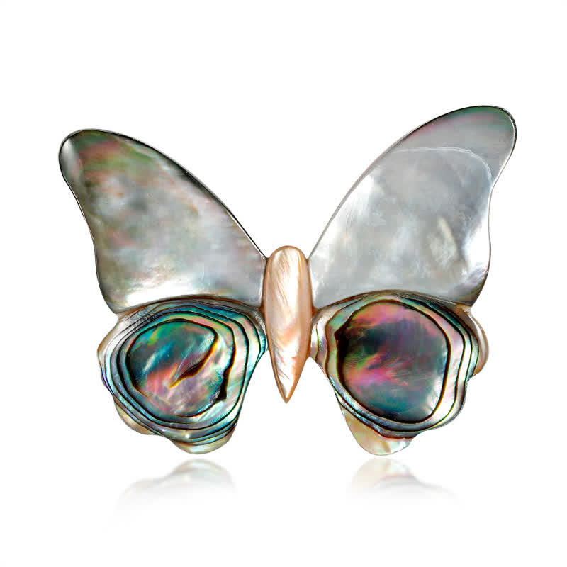 Damen Märchen Perlmutter Schmetterlingsbrosche