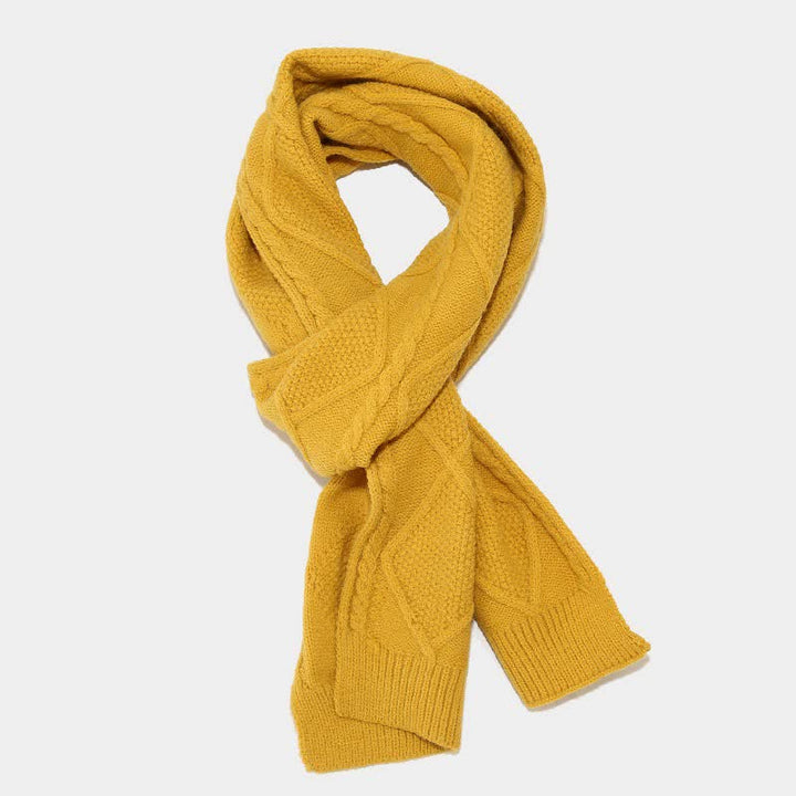 3-tlg. Damen-Diamant-Bommel-Mütze-Schal-Handschuh-Set