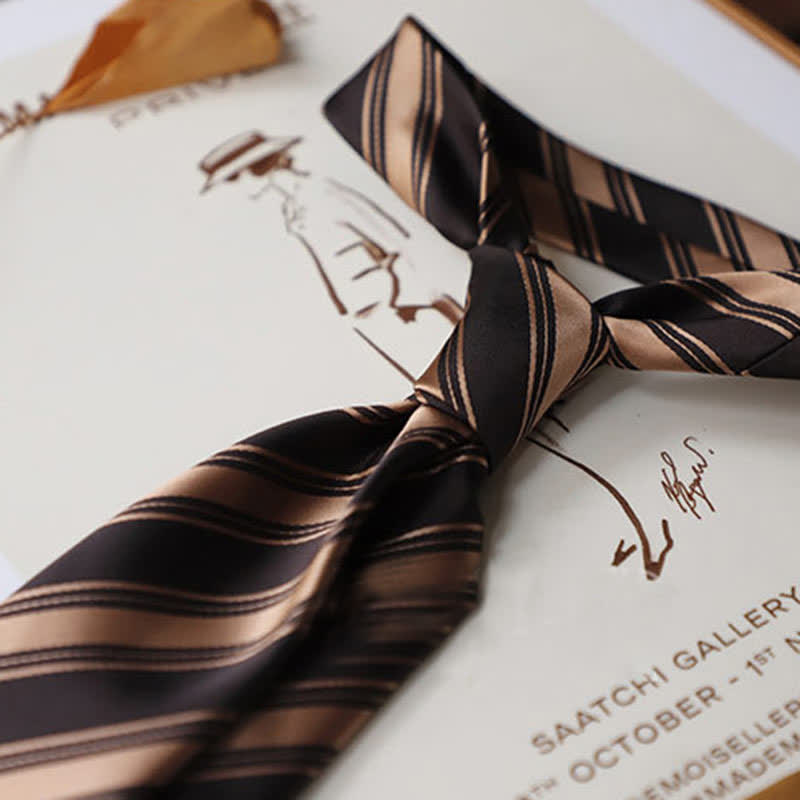 Klassische tägliche Bürokrawatte für Männer mit Streifen