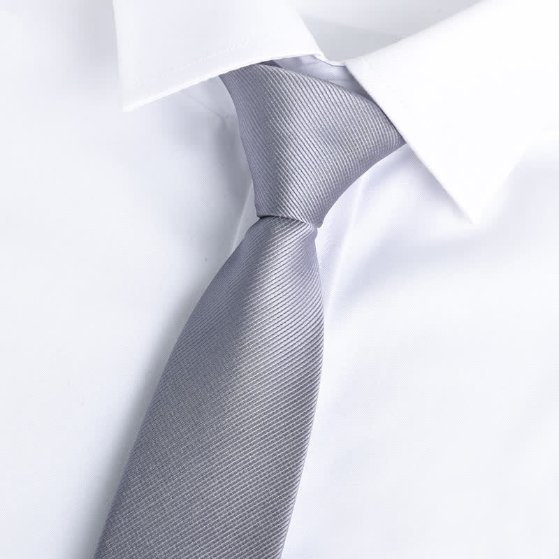 Herren Einfarbige Reißverschlusskrawatte Verstellbare Krawatte