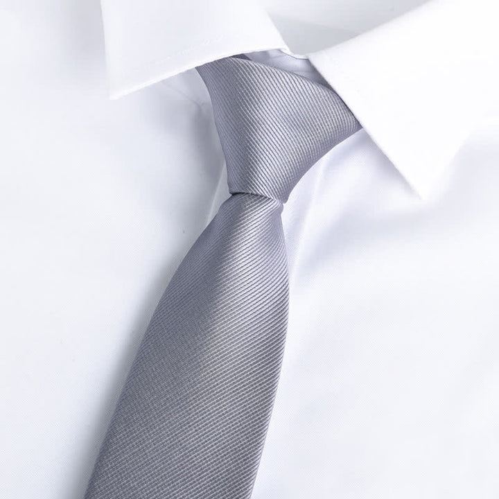 Herren Einfarbige Reißverschlusskrawatte Verstellbare Krawatte