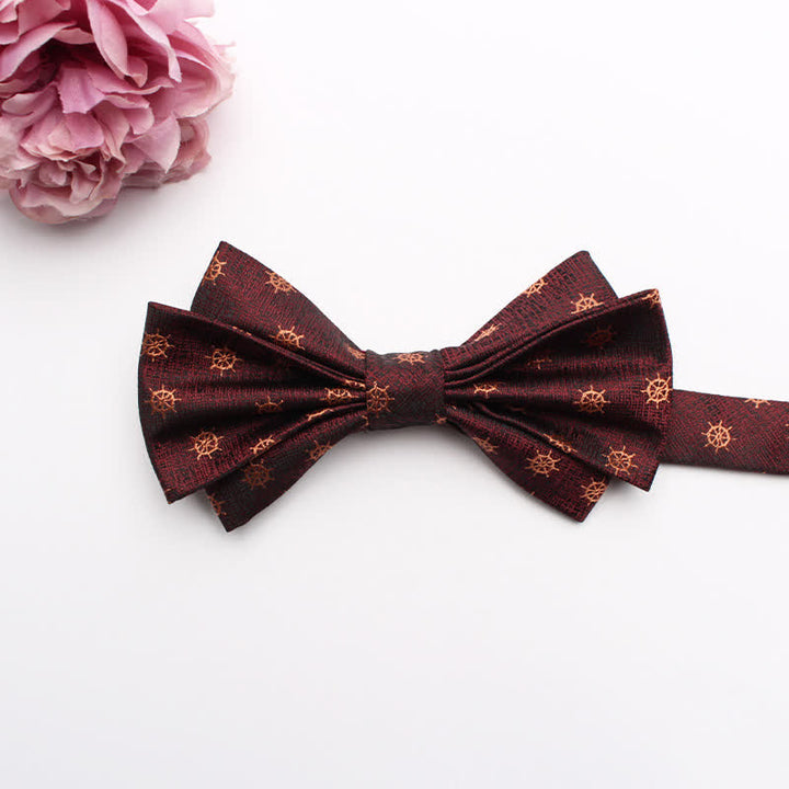 Herren Anzugfliege mit Fangled Jacquard Textur